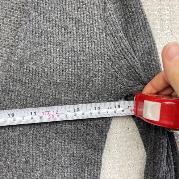 Out From Under Urban Outfitters Gray Ribbed Long Sleeve Henley Top Small - Picture 7 of 11